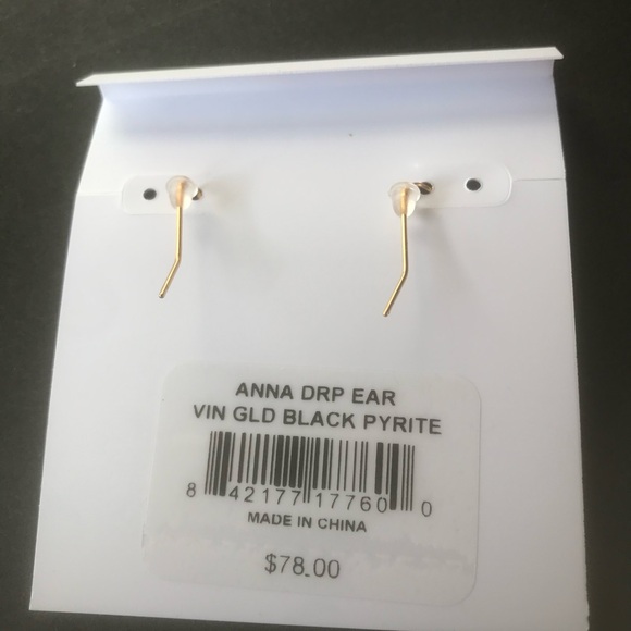 Kendra Scott Vintage Gold Black Pyrite - Picture 7 of 7